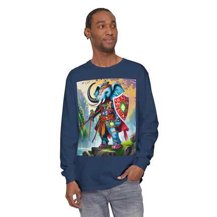 Cyberpunk Elephant Long Sleeve T-Shirt