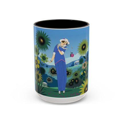The Secret Language Of Flowers Colorful Mugs – Art Deco Botanical Elegance