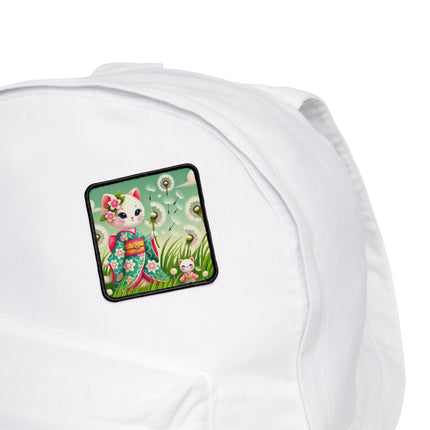 Geisha Kitten and the Dandelion Wish Iron-On Patches