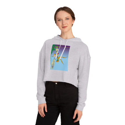 A Fairy's Delight Cropped Hooded Sweatshirt