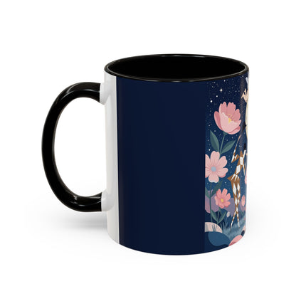 🕛🌸 Midnight Waltz Before Christmas Colorful Mug – Art Deco Holiday Fantasy