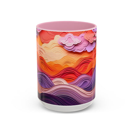 Dramatic Sunset Sky Colorful Mugs (11oz, 15oz)