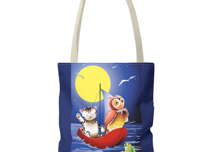 Children's Art Owl and Pussy Cat Tote Bag  (AOP)