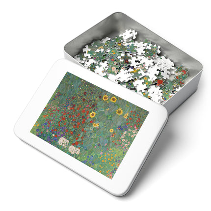 Farm Garden with Sunflowers by Gustav Klimt Puzzle (30, 110, 252, 500-Piece)