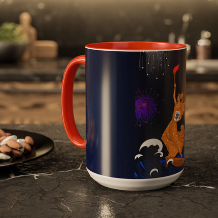 Liberty's Triumph Colorful Mugs – Art Deco Glory & Triumphant Spirit