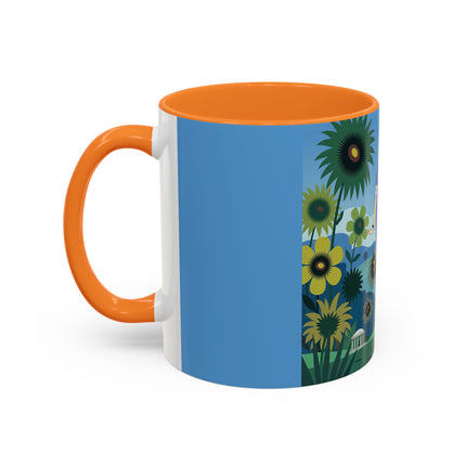 The Secret Language Of Flowers Colorful Mugs – Art Deco Botanical Elegance