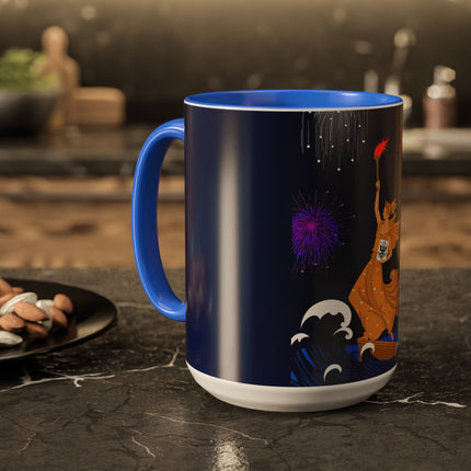 Liberty's Triumph Colorful Mugs – Art Deco Glory & Triumphant Spirit
