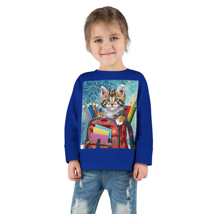 Whiskered Wanderings Toddler Long Sleeve Tee