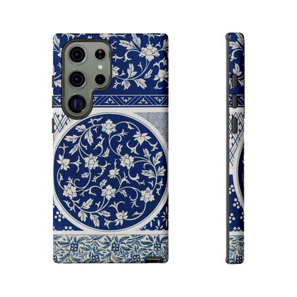 Blue Flower Pattern by Owen Jones Phone Cases
