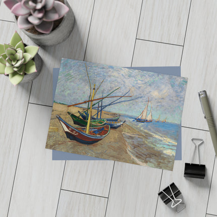 Fishing Boats by Vincent Van Gogh Postcards (envelopes included) - Bundles of 10, 30, 50 Pieces