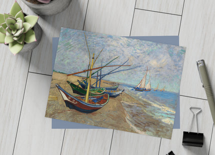 Fishing Boats by Vincent Van Gogh Postcards (envelopes included) - Bundles of 10, 30, 50 Pieces