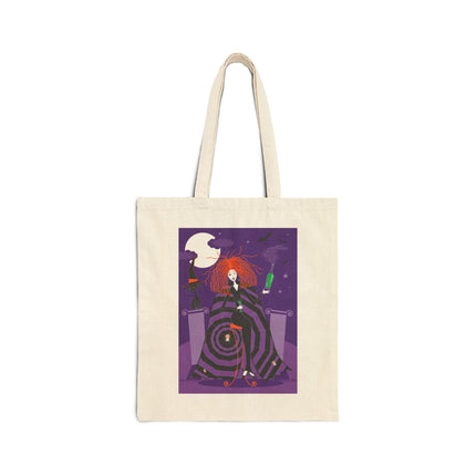Mystic Elegance Cotton Canvas Tote Bag