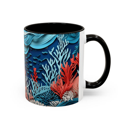 Enchanting Underwater Scene Colorful Mugs (11oz, 15oz)