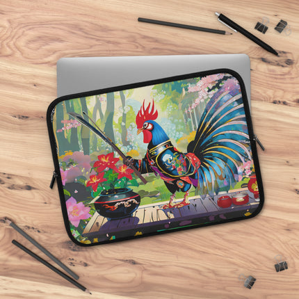 Cyberpunk Rooster Laptop Sleeve