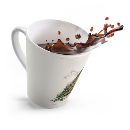 Indian Peafowl by Charles Dessalines D' Orbigny Latte Mug