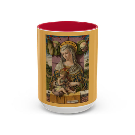 Madonna and Child by Carlo Crivelli Colorful Mugs (11oz, 15oz)