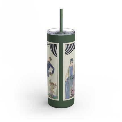 Visez au coeur, belles dames! by George Barbier Skinny Matte Tumbler, 20oz