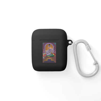 February & Amethyst AirPods Case — Gem Series by Sofia Chiostri
