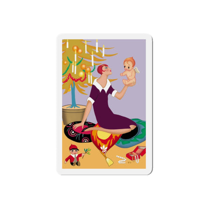 Art Deco Christmas Die-Cut Magnets (5 Sizes)