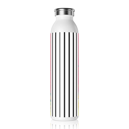 Art Deco Christmas Enchantment Slim Water Bottle