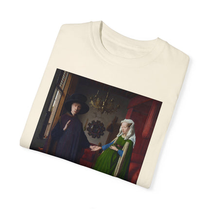 Arnolfini Portrait by Jan Van Eyck Unisex Garment-Dyed T-shirt