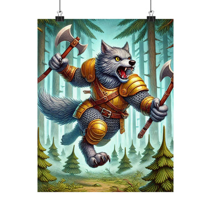🐾⚔️ Wolverine Vanguard Matte Vertical Poster – Courage, Power & Untamed Adventure
