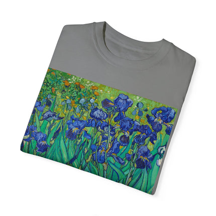 Irises by Van Gogh Unisex Garment-Dyed T-shirt
