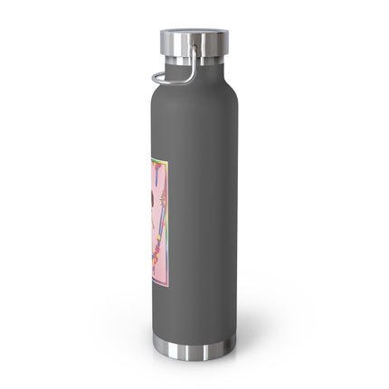 A Playful Fairy Jumps Rope Copper Vacuum Insulated Bottle, 22 oz