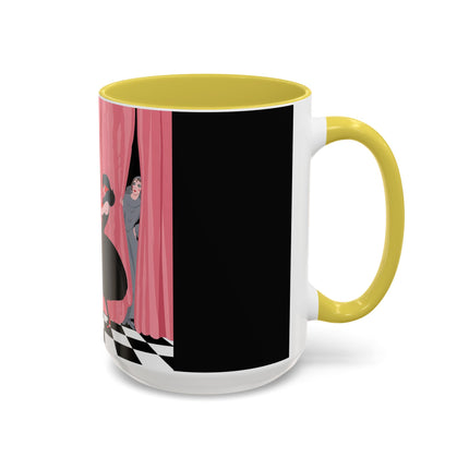 The Ladies Behind The Velvet Curtain Colorful Mugs – Art Deco Theatrical Elegance