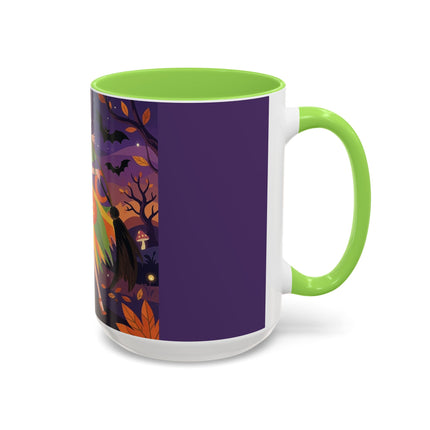 🎃🧙 The Witch Of Jack-O'-Lantern Hollow Colorful Mug – Whimsical Halloween Charm