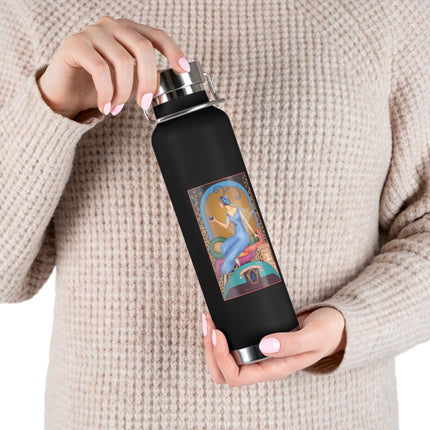 September & Sapphire (from the Gem Series) by Sofia Chiostri Copper Vacuum Insulated Bottle, 22oz