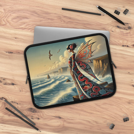 Coastal Fairy Laptop Sleeve – Serene Grace & Oceanic Magic