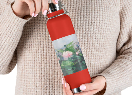Water Lilies by Karl Hagemeister Copper Vacuum Insulated Bottle, 22oz
