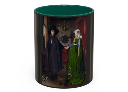 Arnolfini Portrait by Jan Van Eyck Colorful Mugs (11oz, 15oz)