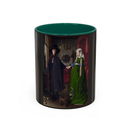 Arnolfini Portrait by Jan Van Eyck Colorful Mugs (11oz, 15oz)