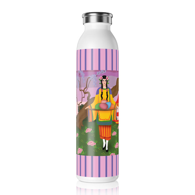 Elegance and Blooms Slim Water Bottle