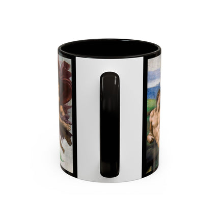 The Creation of Adam by Michelangelo Buonarroti Colorful Mugs (11oz, 15oz)