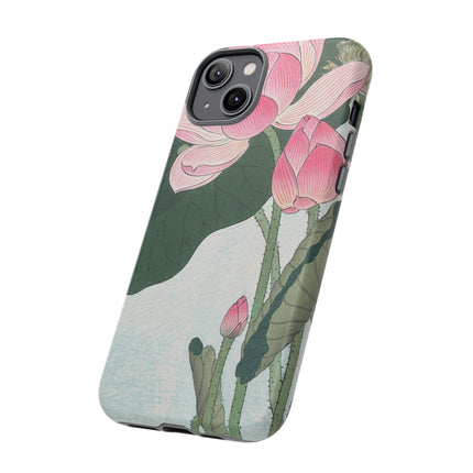 Blooming Lotus Flowers by Ohara Koson Phone Cases