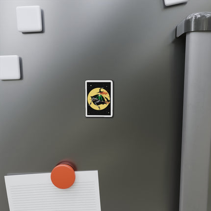 A Witch’s Moonlit Flight Die-Cut Magnets (5 Sizes)