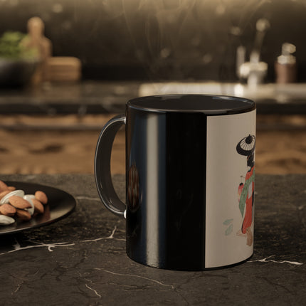 Illustrations of Japanese Toys Pl.020 by Kawasaki Kyosen Colorful Mugs, 11oz