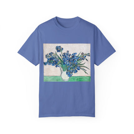 Irises by Vincent Van Gogh Unisex Garment-Dyed T-shirt