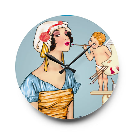 The Enchanting Painter Acrylic Wall Clock