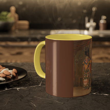 A Buddhist Lama at a Feast at Pemionchi Monastery by Vasily Vereshchagin Colorful Mugs, 11oz