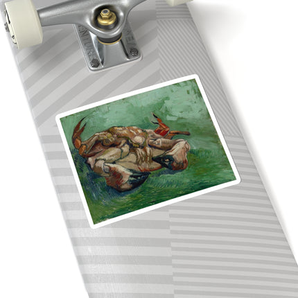 Crab on its Back by Vincent Van Gogh Kiss-Cut Stickers (4 Sizes)