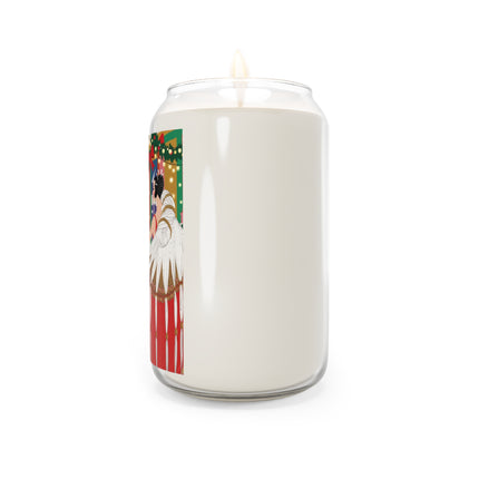 🎄💃 The Christmas Mirror Duet Scented Soy Candle – Art Deco Holiday Elegance