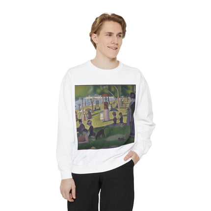 A Sunday on La Grande Jatte by Georges Seurat Unisex Garment-Dyed Sweatshirt