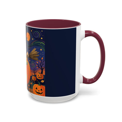 🧙‍♀️🎃 The Witch Of Pumpkin Moon Hollow Colorful Mug – Whimsical Halloween Magic