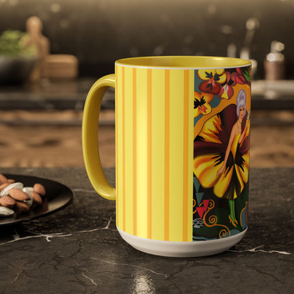 Enchanted Pansy Elegance Colorful Mugs (11oz, 15oz)