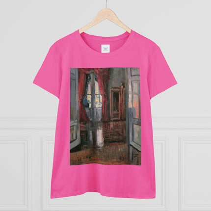 View into an Apartment by Egon Schiele Women's Midweight Cotton Tee