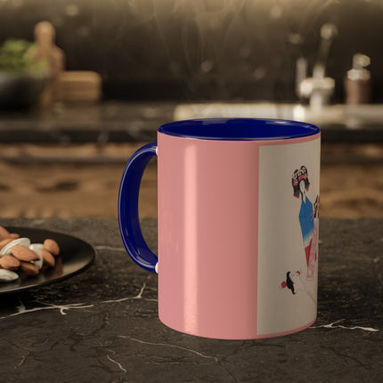 Illustrations of Japanese Toys Pl.001 by Kawasaki Kyosen Colorful Mugs, 11oz